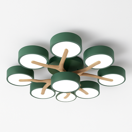 Plafonnier en bois moderne au design élégant et lumineux — LZ4X9T