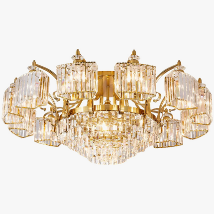 Plafonnier en cristal au design nordique élégant — LZ4X9QJ