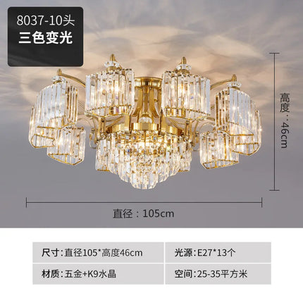 Plafonnier en cristal au design nordique élégant — LZ4X9QJ