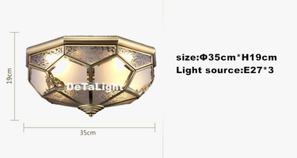 Plafonnier design en cuivre pour intérieur et extérieur — LZ4X9T