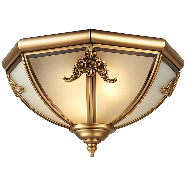 plafonnier en cuivre pour intérieur et extérieur polyvalent