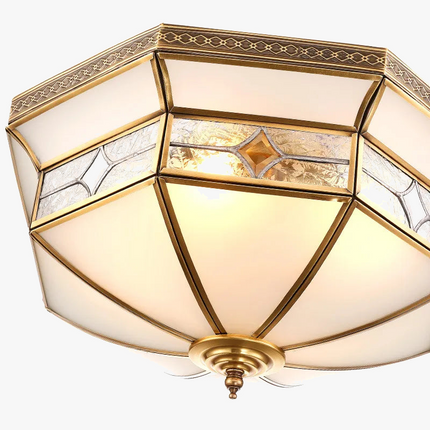 Plafonnier en cuivre au design européen moderne — LZ4X9T2
