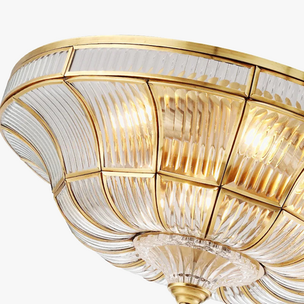 Plafonnier artisanal en cuivre pur pour intérieur élégant — LZ4X9M