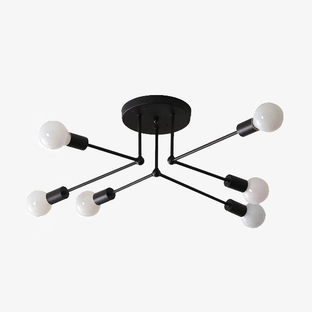 Plafonnier rétro en métal multi-lampes Personality — LZ4X9T