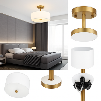 Plafonnier en tissu style américain simple pour intérieur — LZ4G7Q2M