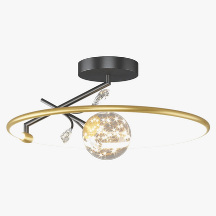 Plafonnier en verre cristal au design moderne pour intérieur élégant — LZ4X9JQ