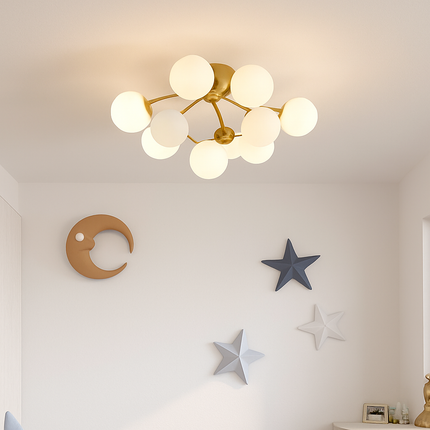 Plafonnier en verre lumineux pour intérieur moderne — LZ4X9P2