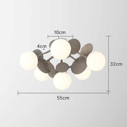 Plafonnier en verre lumineux pour intérieur moderne — LZ4X9P2