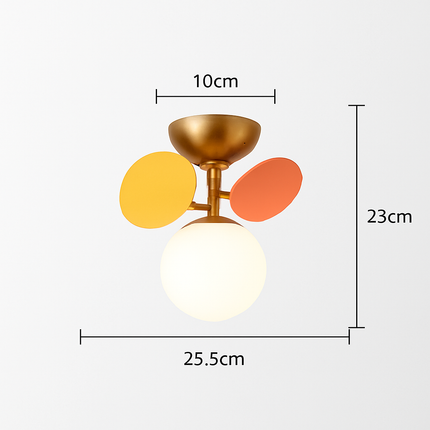 Plafonnier en verre lumineux pour intérieur moderne — LZ4X9P2