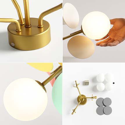 Plafonnier en verre lumineux pour intérieur moderne — LZ4X9P2