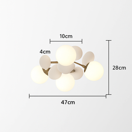 Plafonnier en verre lumineux pour intérieur moderne — LZ4X9P2