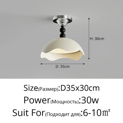 Plafonnier créatif haut de gamme en coquille d'œuf pour chambre girly — LZ4X9P2Q