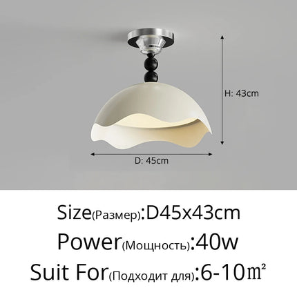 Plafonnier créatif haut de gamme en coquille d'œuf pour chambre girly — LZ4X9P2Q