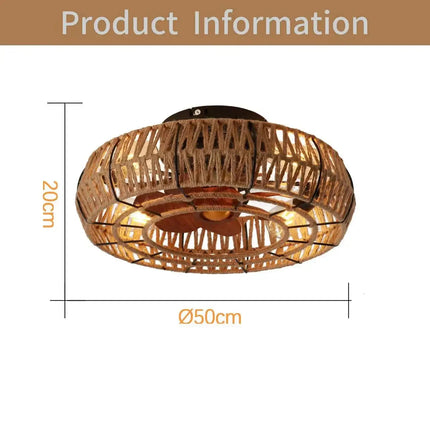 Plafonnier industriel avec télécommande et éclairage intégré — LZ4X9B