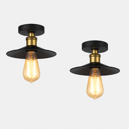 Plafonnier suspension vintage style industriel pour intérieur et restaurant — LZ4X9Q