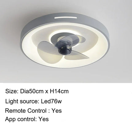 Plafonnier avec ventilateur et télécommande pour chambre d’enfants — LZ4X9T