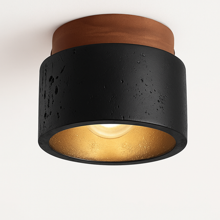 Plafonnier japonais en pierre style wabi-sabi pour intérieur et extérieur — LZ4XJ9