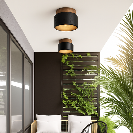 Plafonnier japonais en pierre style wabi-sabi pour intérieur et extérieur — LZ4XJ9