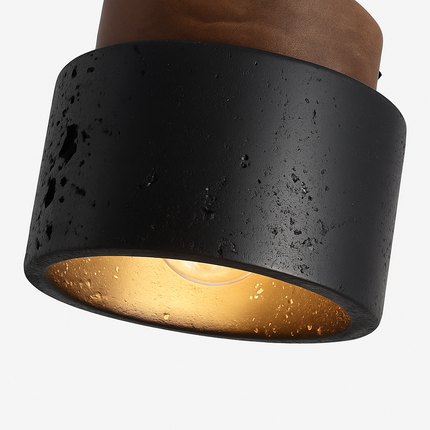 Plafonnier japonais en pierre style wabi-sabi pour intérieur et extérieur — LZ4XJ9