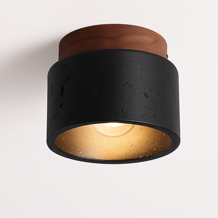 Plafonnier japonais en pierre style wabi-sabi pour intérieur et extérieur — LZ4XJ9