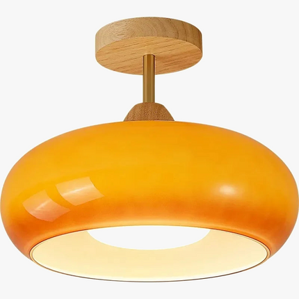 Plafonnier kaki au design japonais épuré — LZ4X9T2