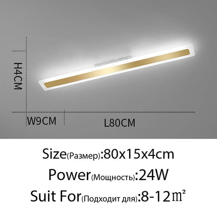 Plafonnier LED moderne en acrylique pour éclairage intérieur — LZ4P9XJ