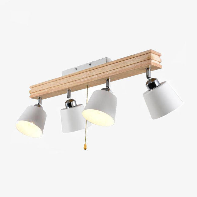 Plafonnier LED réglable en bois et métal — LZ4X9T2