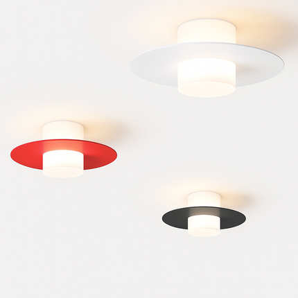 Plafonnier LED moderne noir et blanc pour salon, cuisine et couloir — LZ4X9P2Q