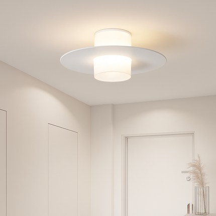 Plafonnier LED moderne noir et blanc pour salon, cuisine et couloir — LZ4X9P2Q