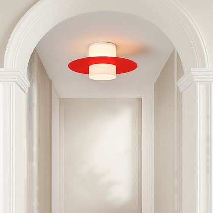 Plafonnier LED moderne noir et blanc pour salon, cuisine et couloir — LZ4X9P2Q