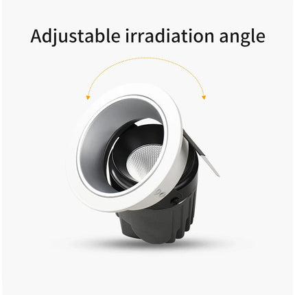 Plafonnier LED encastré avec spot à angle réglable design moderne — LZ4X9T