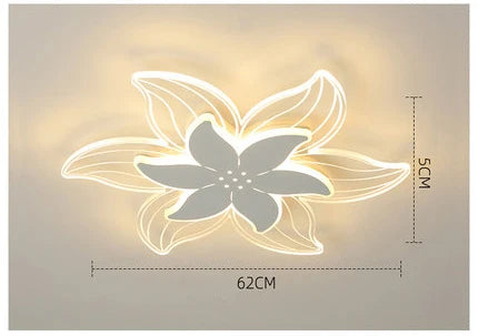 Plafonnier LED art déco à motif fleuri pour bureau et étude — LZ3F9XQ