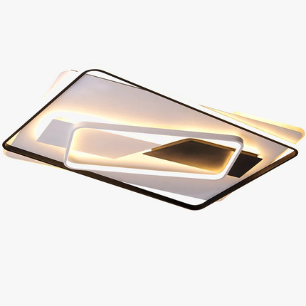 Plafonnier LED luxe au design géométrique Art déco pour intérieur — LZ4X9M