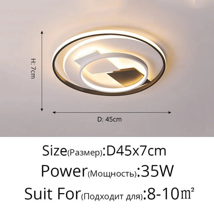 Plafonnier LED luxe au design géométrique Art déco pour intérieur — LZ4X9M