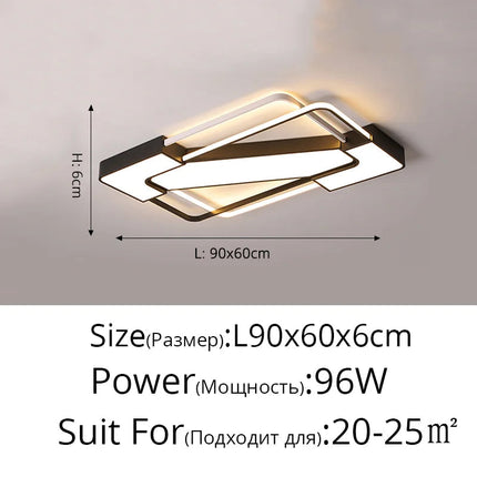 Plafonnier LED Art Déco géométrique pour éclairage intérieur luxueux — LZ4X9P2