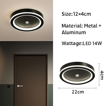 Plafonnier LED avec détecteur de mouvement PIR intégré — LZ4F9Q1