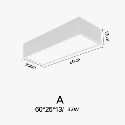 Plafonnier LED carré à intensité variable à installer soi-même — LZ4P9XQ