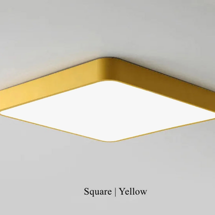 plafonnier led carré surface monté avec télécommande luminaire