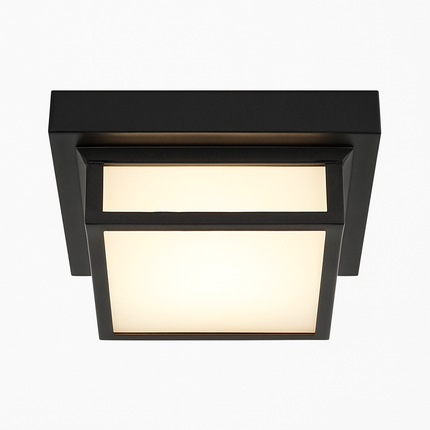 Plafonnier LED carré étanche pour extérieur, jardin et porche — LZ4X9T