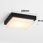 Carré A 24W / Blanc chaud 3000K