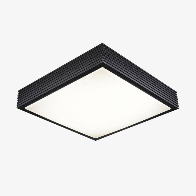 Plafonnier LED carré en métal Stepless