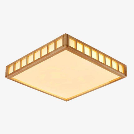 Plafonnier LED carré au design japonais Tatami — LZ4X9P2