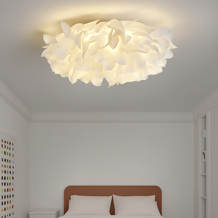 Plafonnier LED nordique à motifs floraux blancs — LZ4X9P2Q