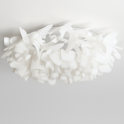 Plafonnier LED nordique à motifs floraux blancs — LZ4X9P2Q