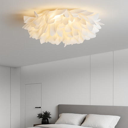 Plafonnier LED nordique à motifs floraux blancs — LZ4X9P2Q