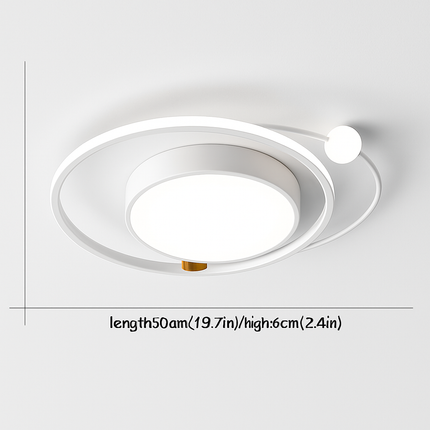 Plafonnier LED circulaire design simple avec télécommande — LZ4V7Q2
