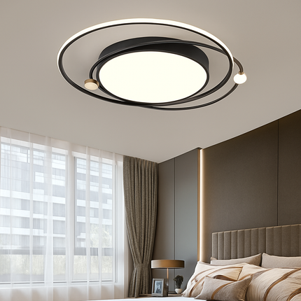 Plafonnier LED circulaire design simple avec télécommande — LZ4V7Q2