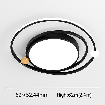 Plafonnier LED circulaire design simple avec télécommande — LZ4V7Q2