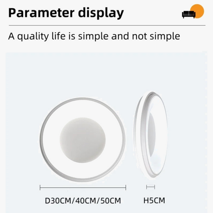Plafonnier LED circulaire style nordique macaron pour intérieur — LZ4X9P