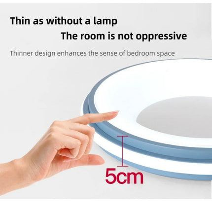 Plafonnier LED circulaire style nordique macaron pour intérieur — LZ4X9P